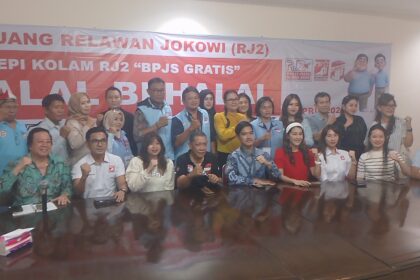 Halal Bihalal Dan Diskusi Publik Tentang Program BPJS Gratis Yang Diadakan Di Sekretariat Rumah Juang Relawan Jokowi, Kawasan Kemang, Jakarta Selatan Pada Jum'at, 19 April 2024.