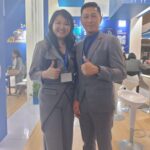 Desy Tako (COO) dan Melky Tako (CEO) tatkala Memberikan Keterangan Pers Dalam Rangka Keikutsertaan PT. Tako Anugerah Koporasi Dalam Pameran Tahunan Transport & Logistic Indonesia 2024, Di JI. Expo, Kawasan Kemayoran, Jakarta Pusat.