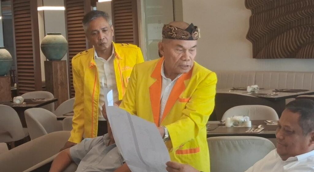 Robin Gultom saat presentasi roadmap Visi Misi Partai Berkarya Nasional