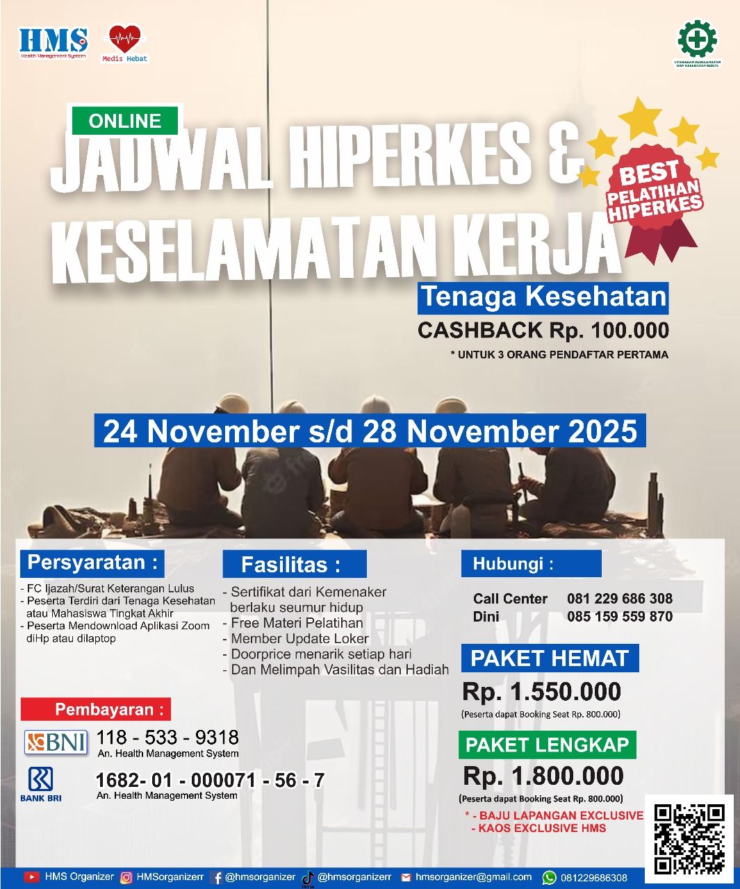Jadwal Pelatihan Online Hiperkes Tenaga Medis November 2025