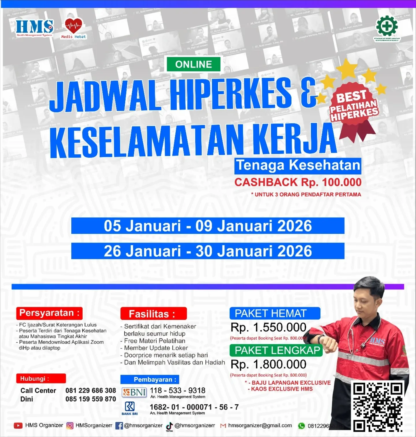 Jadwal Pelatihan Online Hiperkes Tenaga Medis Januari 2026