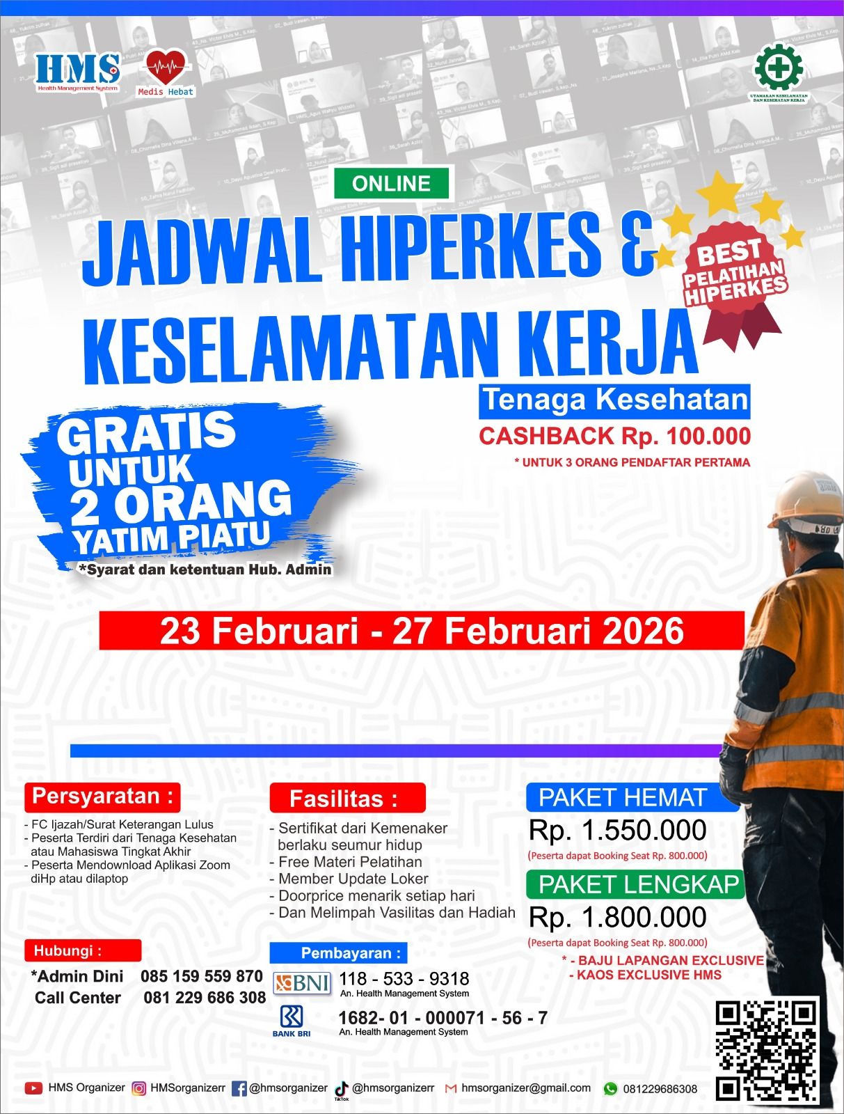 Jadwal Pelatihan Online Hiperkes Tenaga Medis Februari 2026