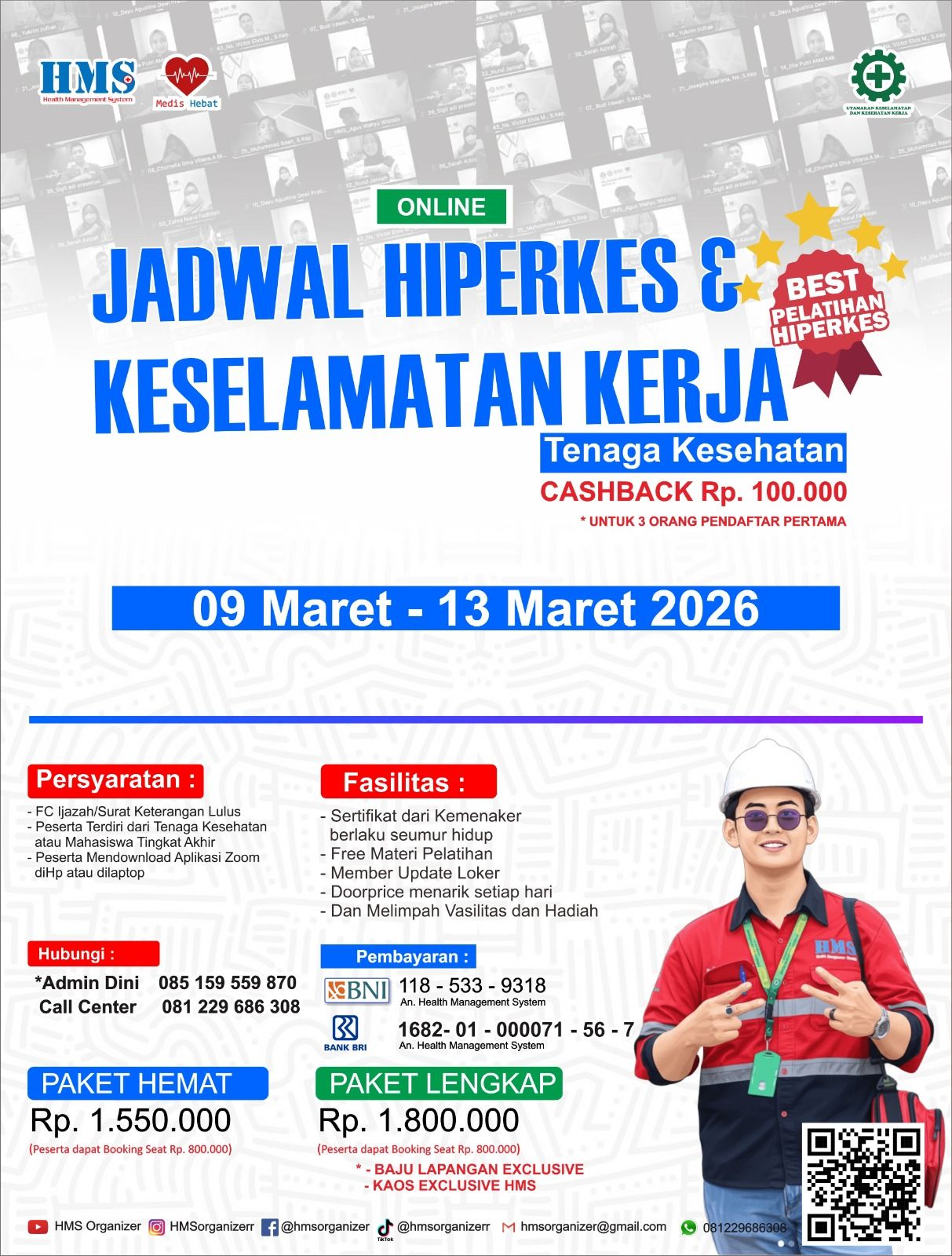 Jadwal Pelatihan Online Hiperkes Tenaga Medis Maret 2026