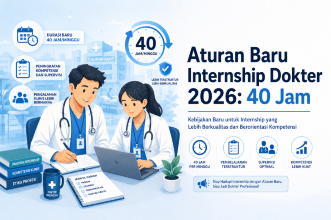 Aturan Baru Internship Dokter 2026: 40 Jam Seminggu, Lebih Manusiawi
