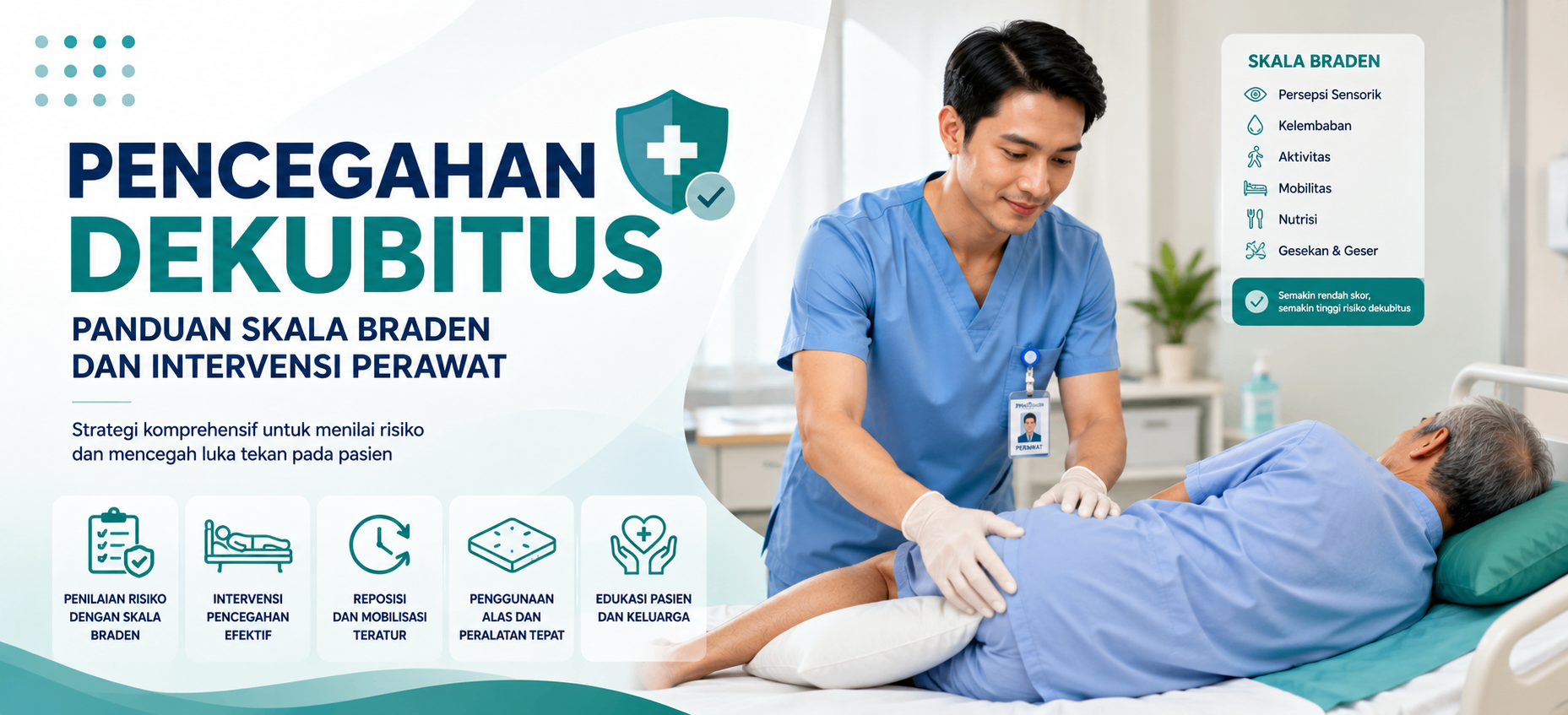 Skala Braden untuk Pencegahan Dekubitus: 7 Prinsip Intervensi Keperawatan