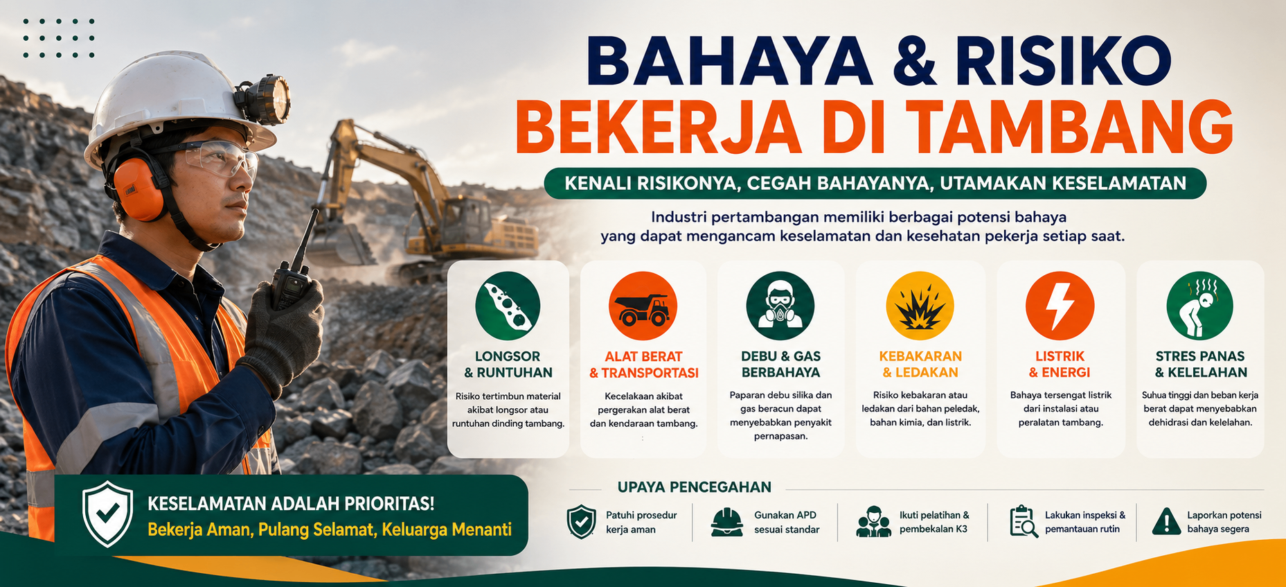 5 Bahaya Utama Risiko Bekerja di Tambang yang Perlu Diwaspadai