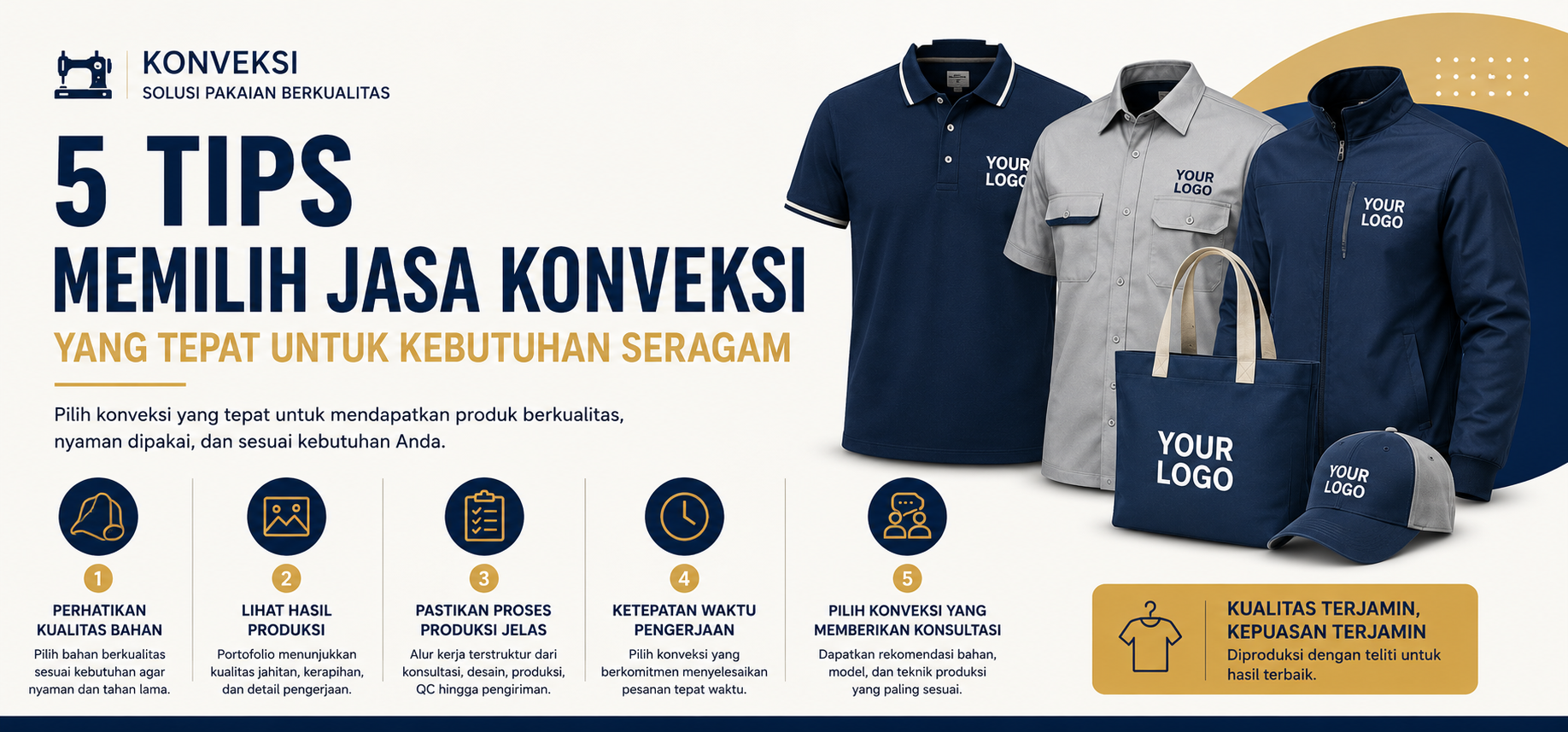 5 Tips Memilih Jasa Konveksi yang Tepat untuk Kebutuhan Seragam
