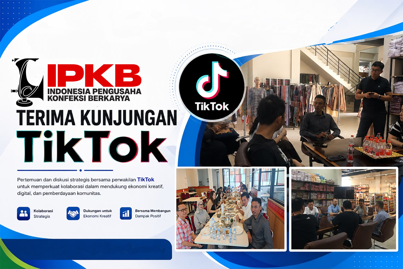 IPKB Terima Kunjungan TikTok, Wadahi IKM Berbagi Cerita hingga Adukan Masalah Retur Barang yang Ditilep Oknum Ekspedisi