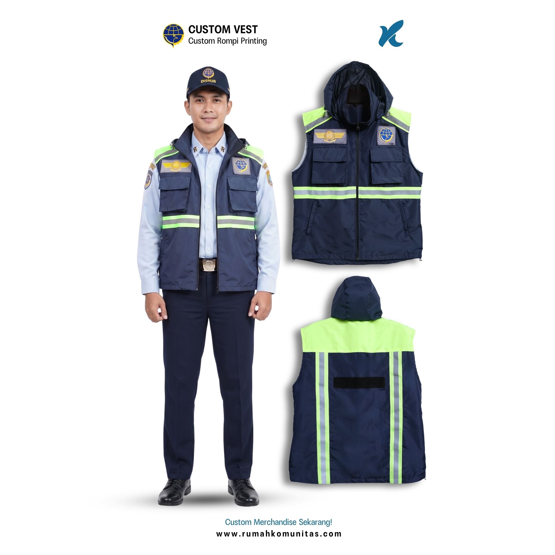 Jaket & Rompi Custom Instansi Pemerintahan