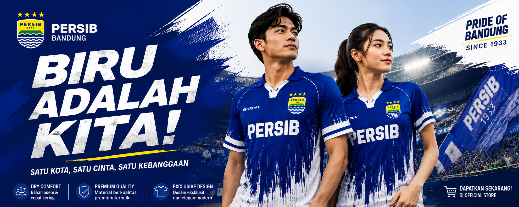 Jersey Persib Vertical Storm Header