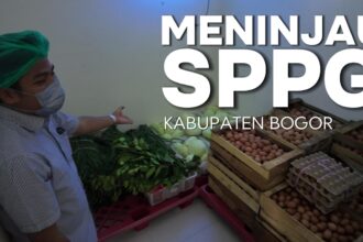 Agita Nurfianti tinjau dapur SPPG Bojong Koneng Bogor yang memproduksi 3.000 porsi makanan bergizi per hari untuk sekolah dan Posyandu.