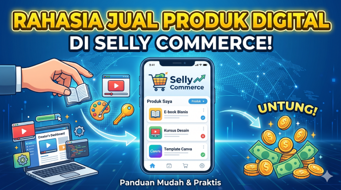 Cara membuat dan menjual produk digital di Selly Commerce