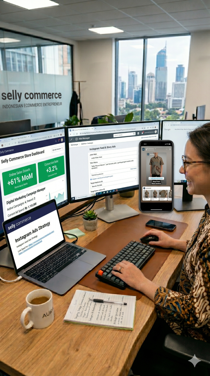 Tutorial Cara Membuat Iklan di Story dan Post Instagram dengan Web Selly Commerce