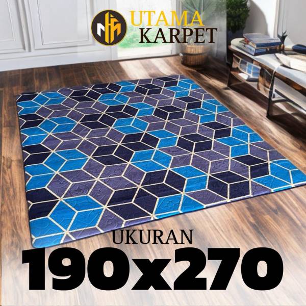 Karpet Uk [190x2700cm] Busa Malaysia Motif Minimalis Premium