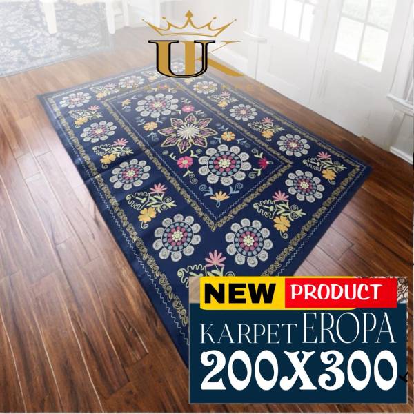 Utama Karpet] 200x300 Karpet Eropa Motif Mewah Minimalis Untuk Ruang Keluarga Anda