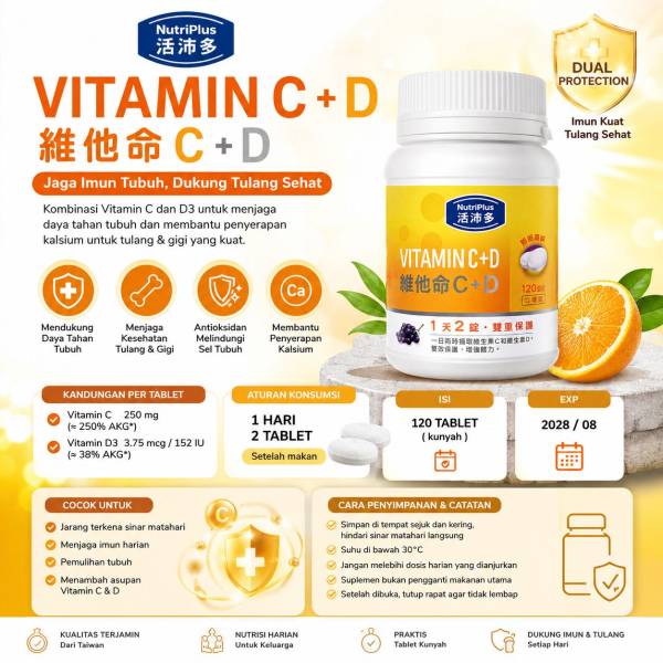 Nutriplus Vitamin C + D
