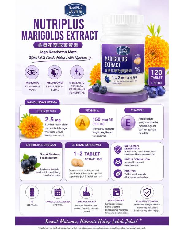 Nutriplus Marigolds Extract - Vitamin Kesehatan Mata