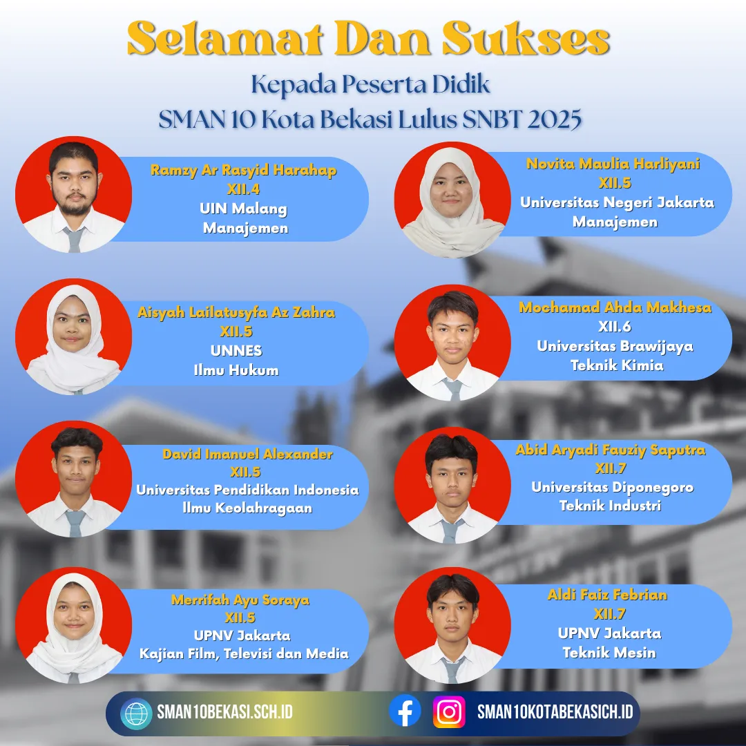 Foto tambahan 3 dari Selamat! Untuk Angkatan 25 yang Telah Lolos Masuk PTN Jalur SNBT 2025