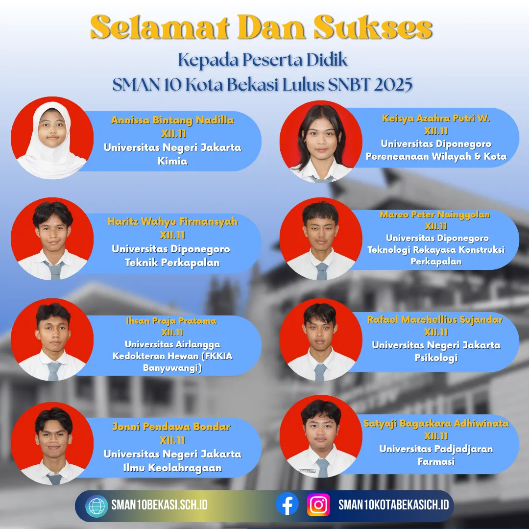 Foto tambahan 7 dari Selamat! Untuk Angkatan 25 yang Telah Lolos Masuk PTN Jalur SNBT 2025