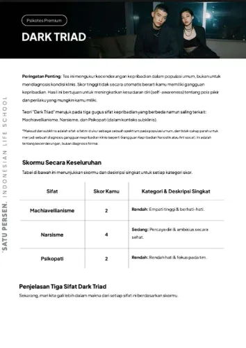 Preview hasil psikotes 5