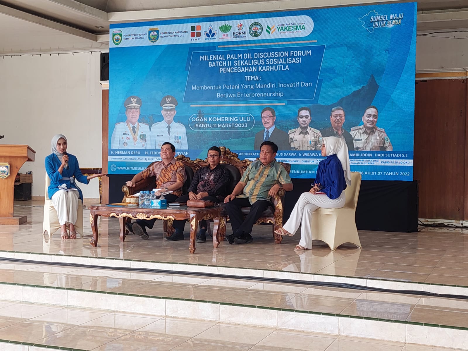 Kaum Milenial Pemuda Tani OKU Diharapkan Bisa Bantu Tingkatkan Hasil Perkebunan Kelapa Sawit Serta Pencegahan Karhutla