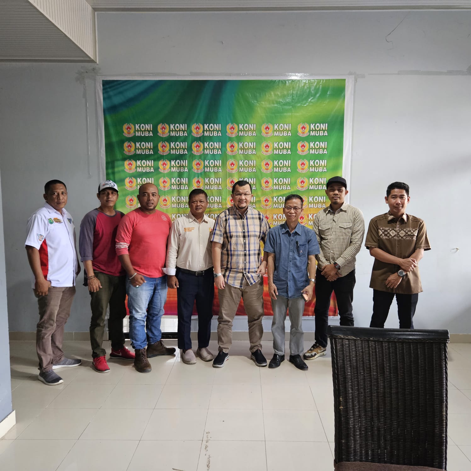 KONI Muba Serahkan Usulan Penundaan Porprov Sumsel 2023 ke Ketum KONI Sumsel