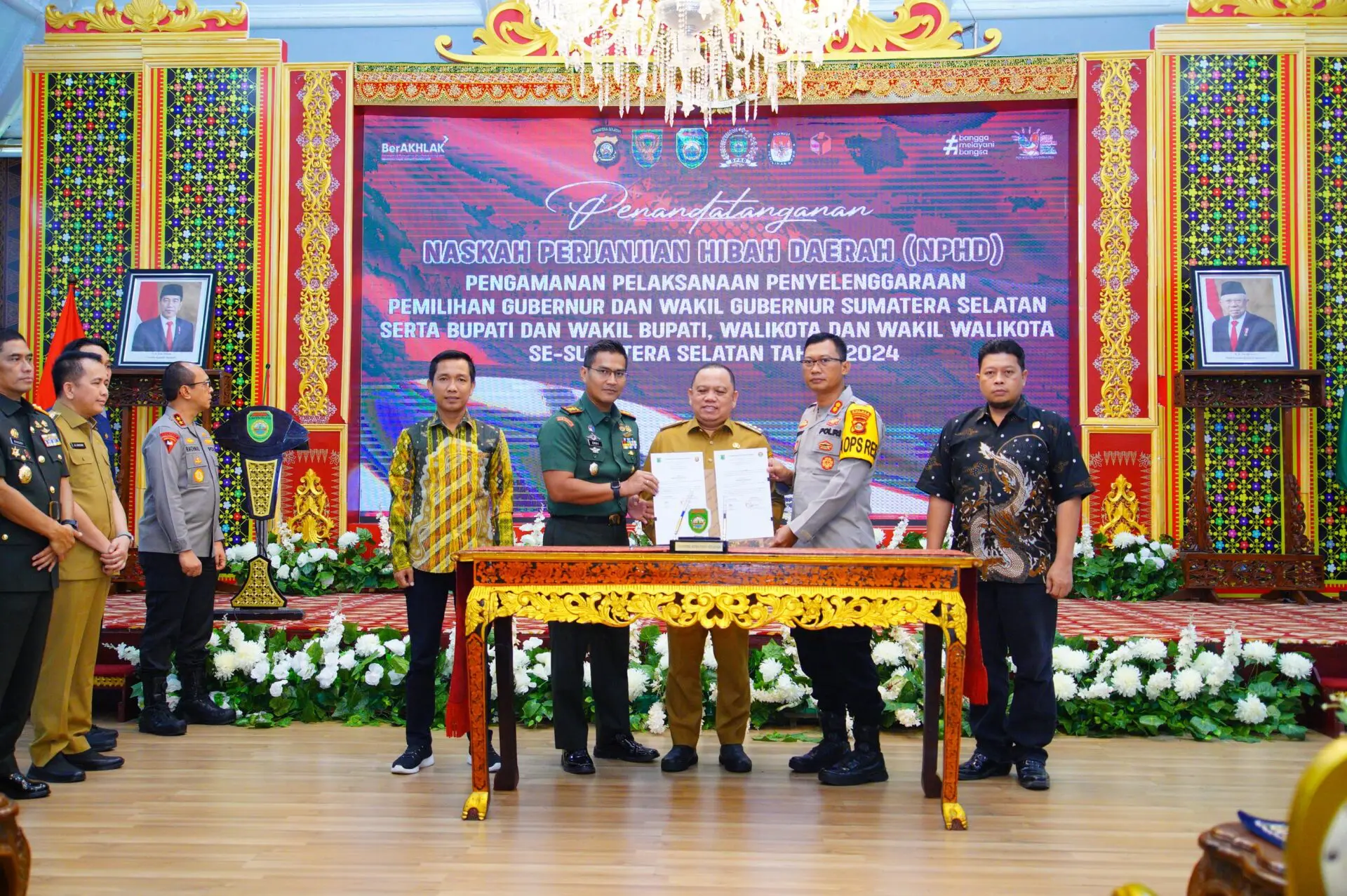 Pj Bupati Sandi Fahlepi Tandatangani NPHD Pengamanan Pelaksanaan Pilkada 2024