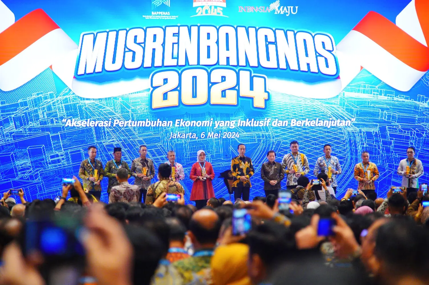 Pj Bupati Sandi Fahlepi Hadiri Langsung Musrenbangnas 2024