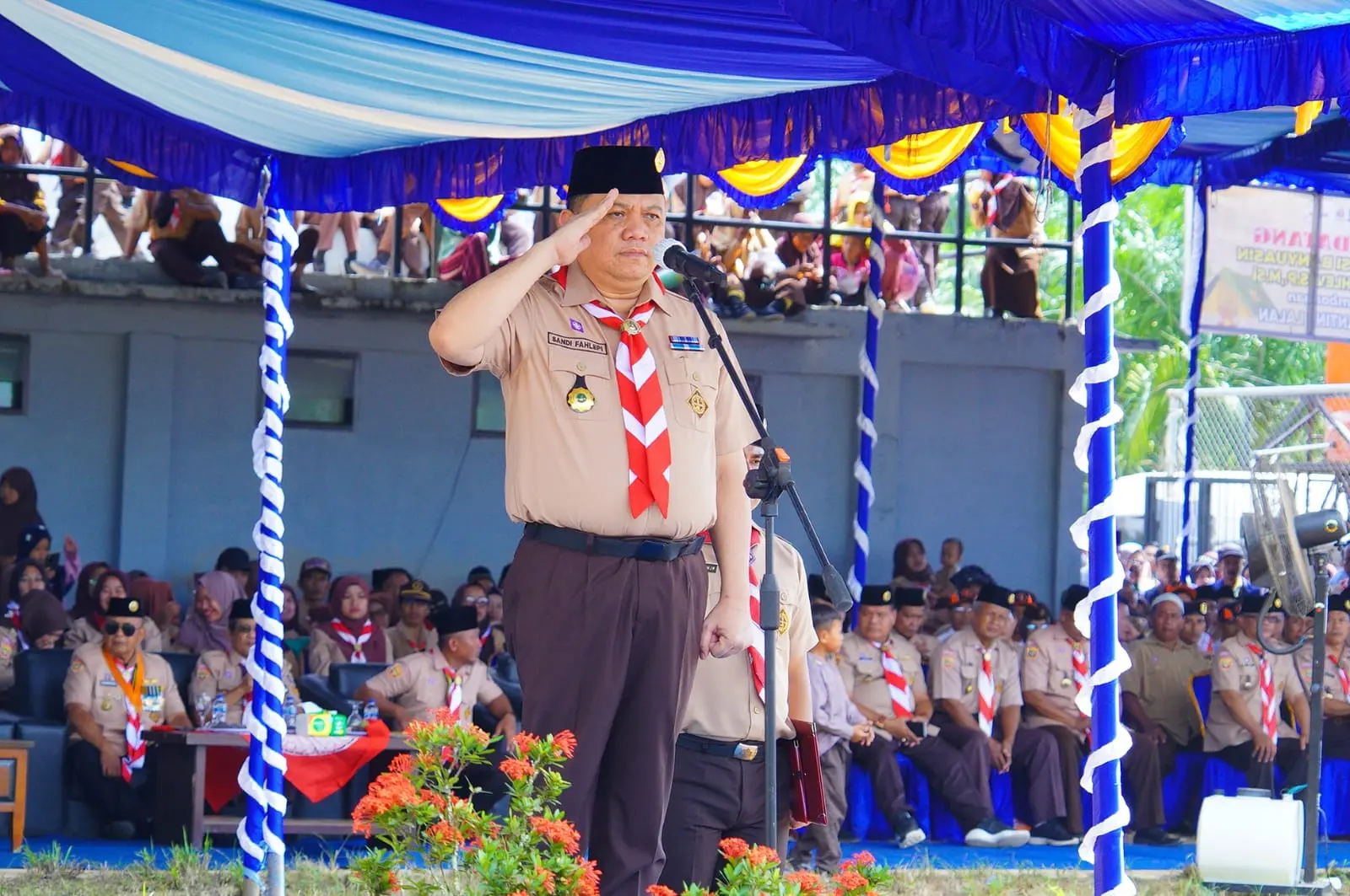 Pj Bupati Muba Pimpin Langsung Upacara Peringatan Hari Baden Powell ke-167 di Lalan