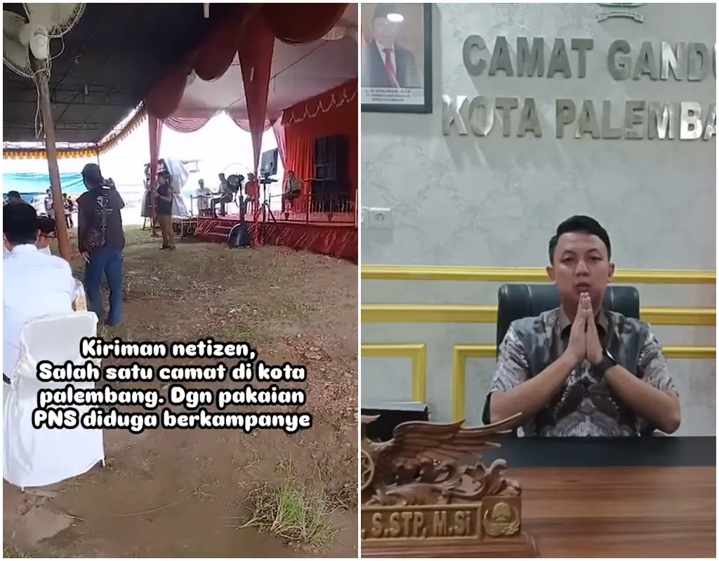 Video Oknum ASN Kota Palembang Diduga Kampanye Terselubung, Camat Gandus: Salah Tafsir