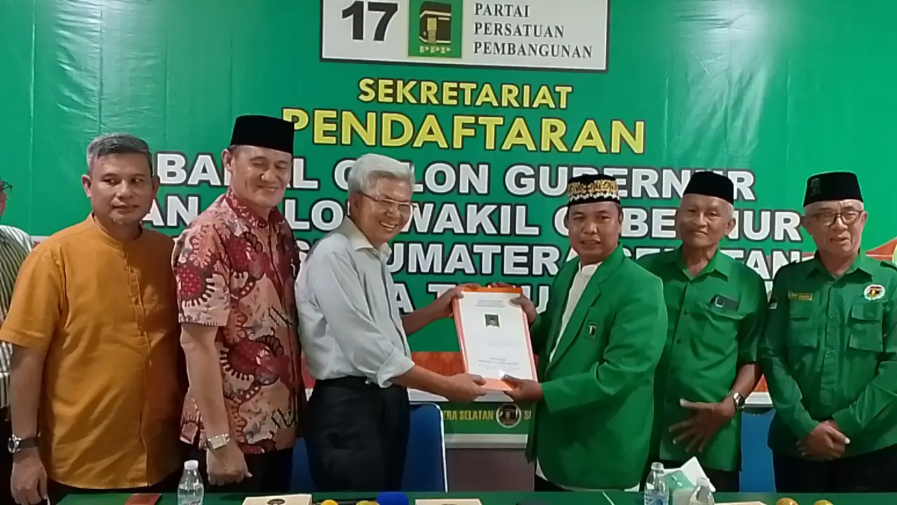 Kembalikan Formulir ke PPP, Mawardi Optimis Kalahkan Herman Deru di Pilgub Sumsel