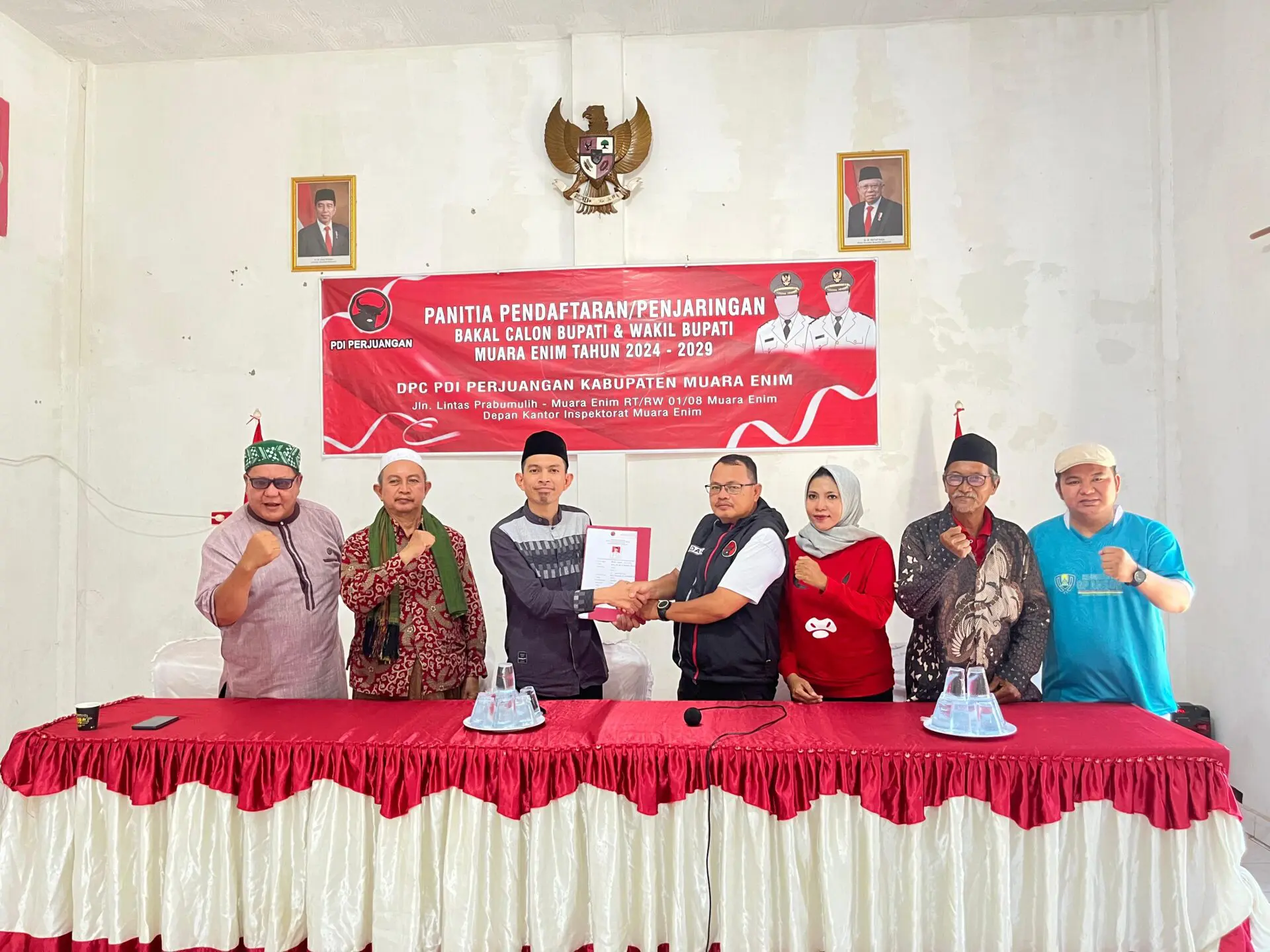 Serius Maju Pilkada Muara Enim, Gus Amu Kembalikan Formulir ke PDIP