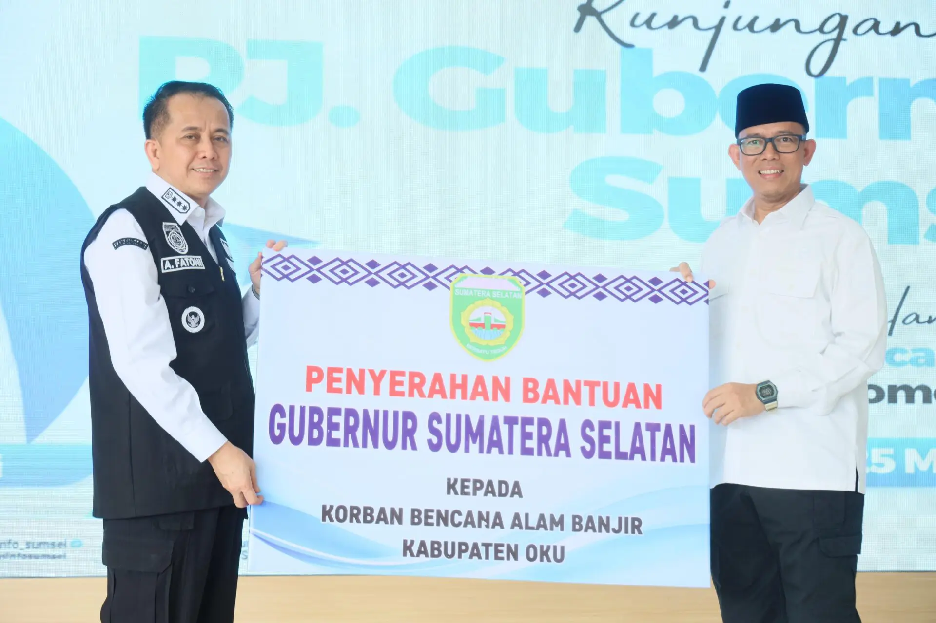Pj Gubernur Agus Fatoni Gerak Cepat Tangani Dampak Banjir di Kabupaten OKU