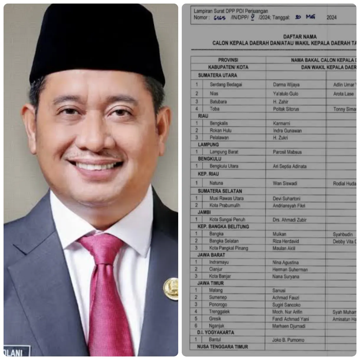 Rekomendasi PDIP, Tak Ada Nama Askolani di Pilkada Banyuasin