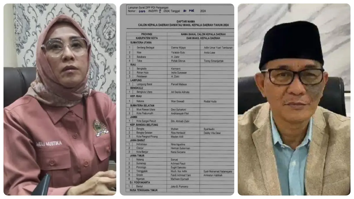 Heri Amalindo dan Meli Mustika Tak Muncul Dalam Rekomendasi PDIP