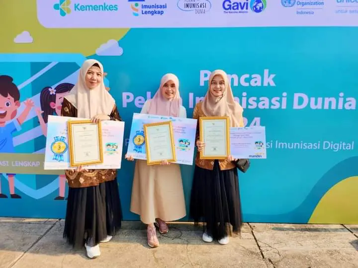 Puncak Pekan Imunisasi Dunia, Tim Dinkes Muba Boyong Tiga Penghargaan Tingkat Nasional