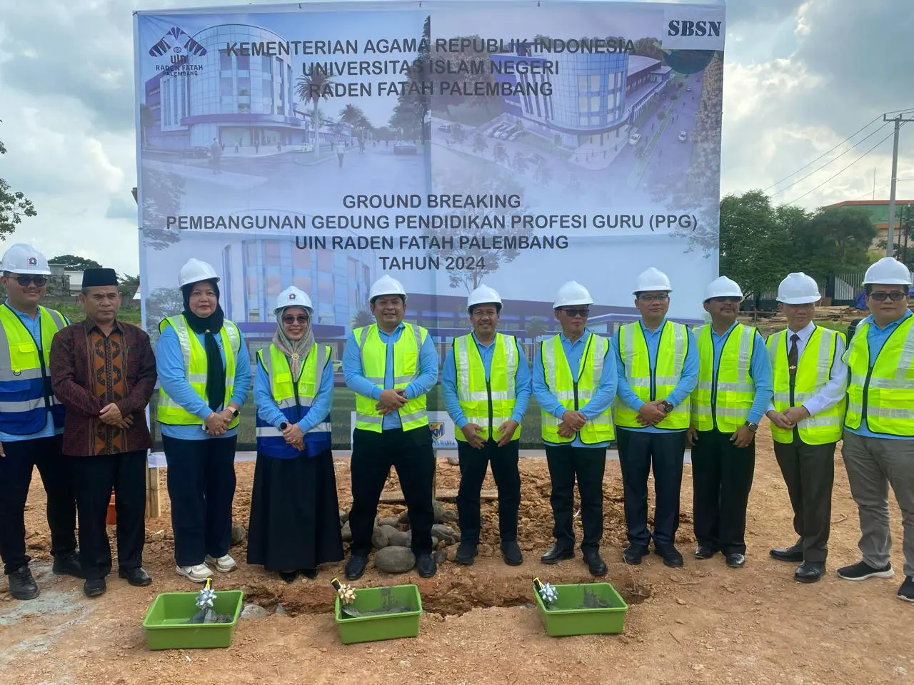 Groundbreaking Gedung PPG UIN Raden Fatah Palembang, Rektor Targetkan Selesai September 2024
