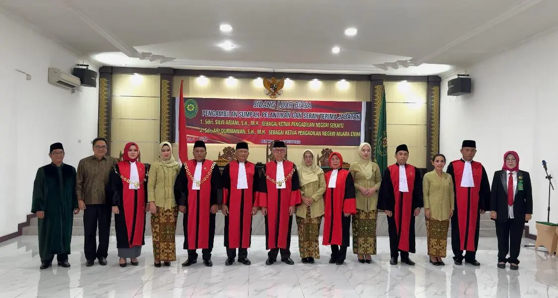 Siap Bersinergi, Pj Bupati Muba Ucapkan Selamat Kepada Ketua PN Sekayu yang Baru