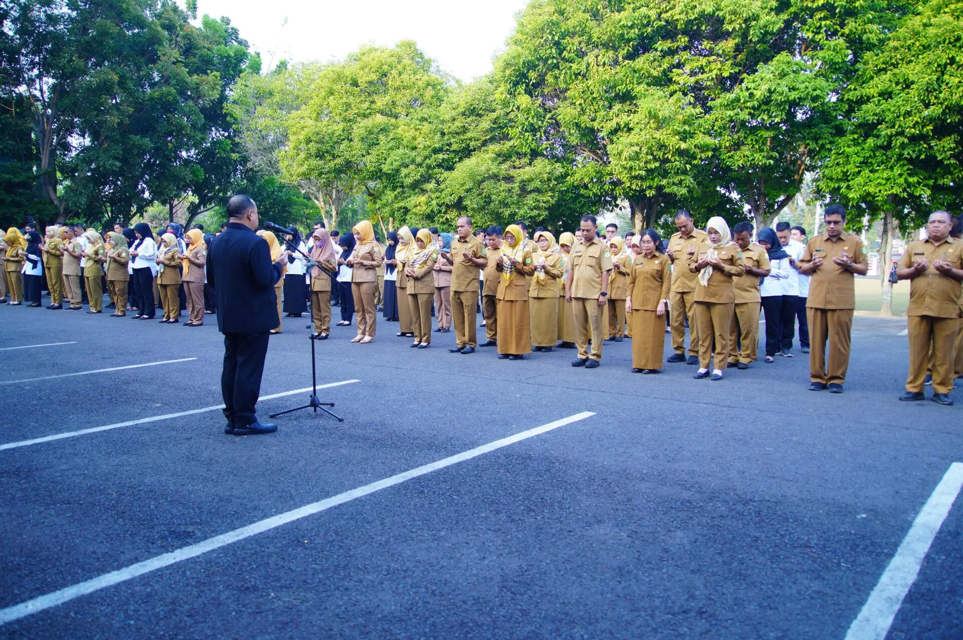 Pimpin Apel Pagi, Pj Bupati Muba Ingatkan Disiplin Jam Kerja