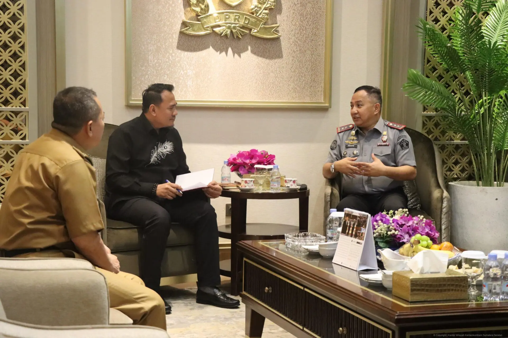 Ketua DPRD Sumsel Terima Audiensi Kakanwil Kemenkum Sumsel