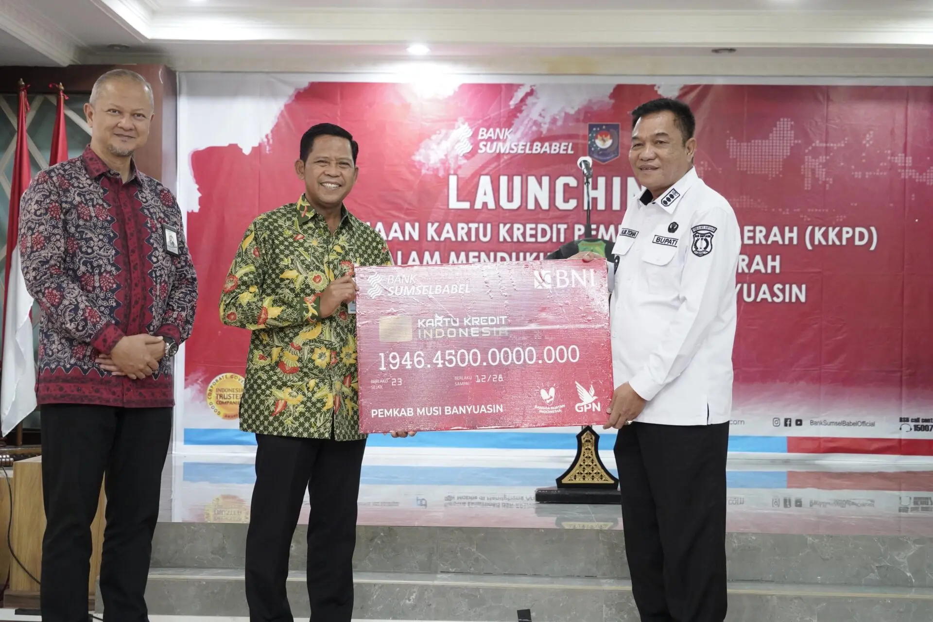 Muba Resmi Luncurkan Penggunaan Kartu Kredit Pemerintah Daerah