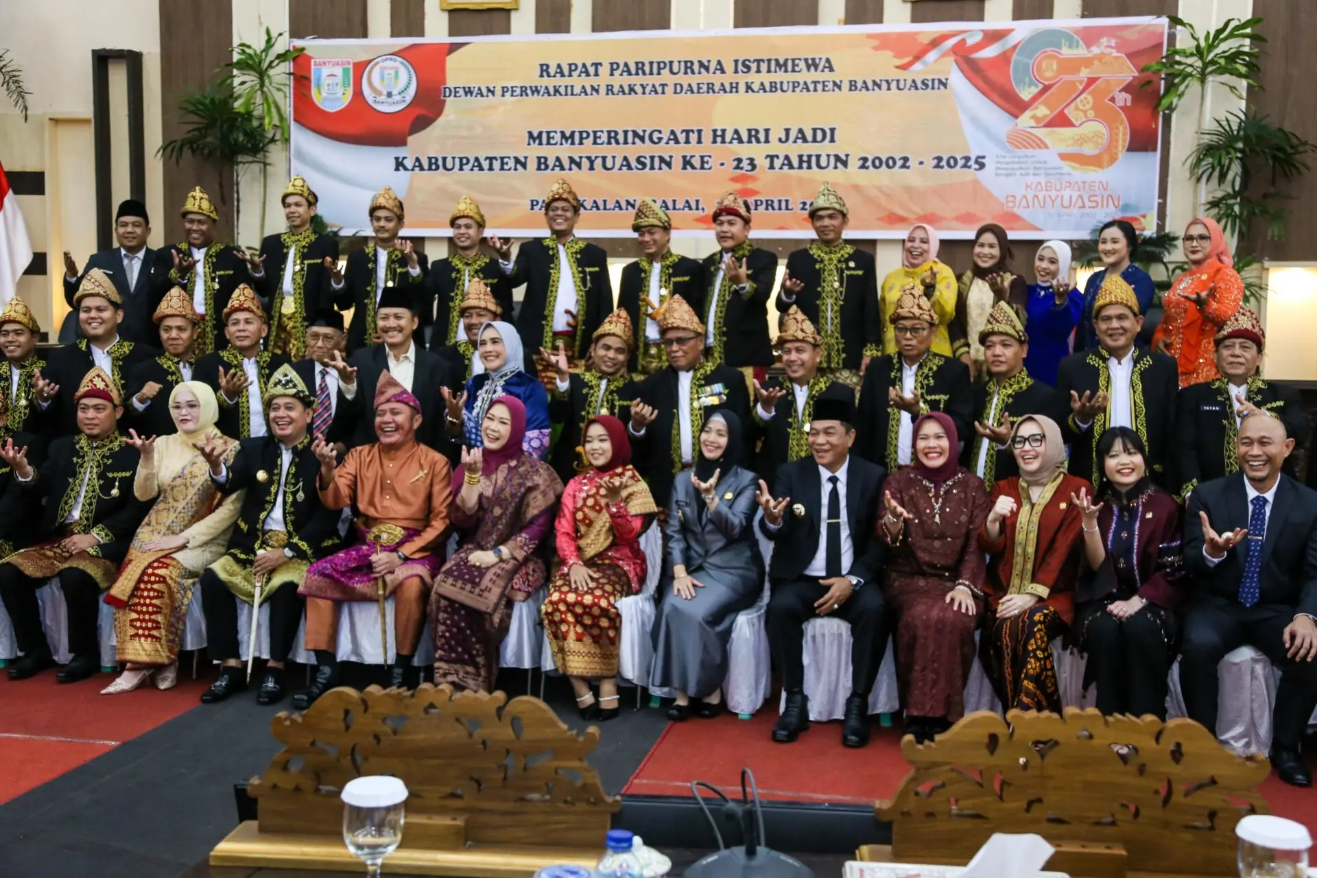 Bupati Muba H M Toha Hadiri Paripurna HUT Kabupaten Banyuasin ke-23 Tahun