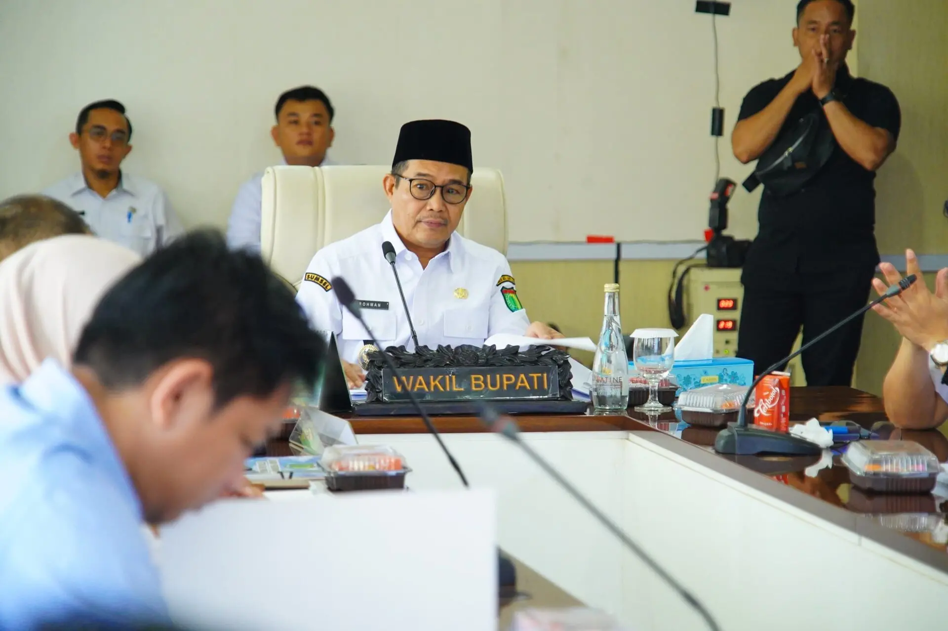 Wabup Rohman Ikuti Rakor Pengendalian Inflasi Bersama Kemendagri Secara Daring