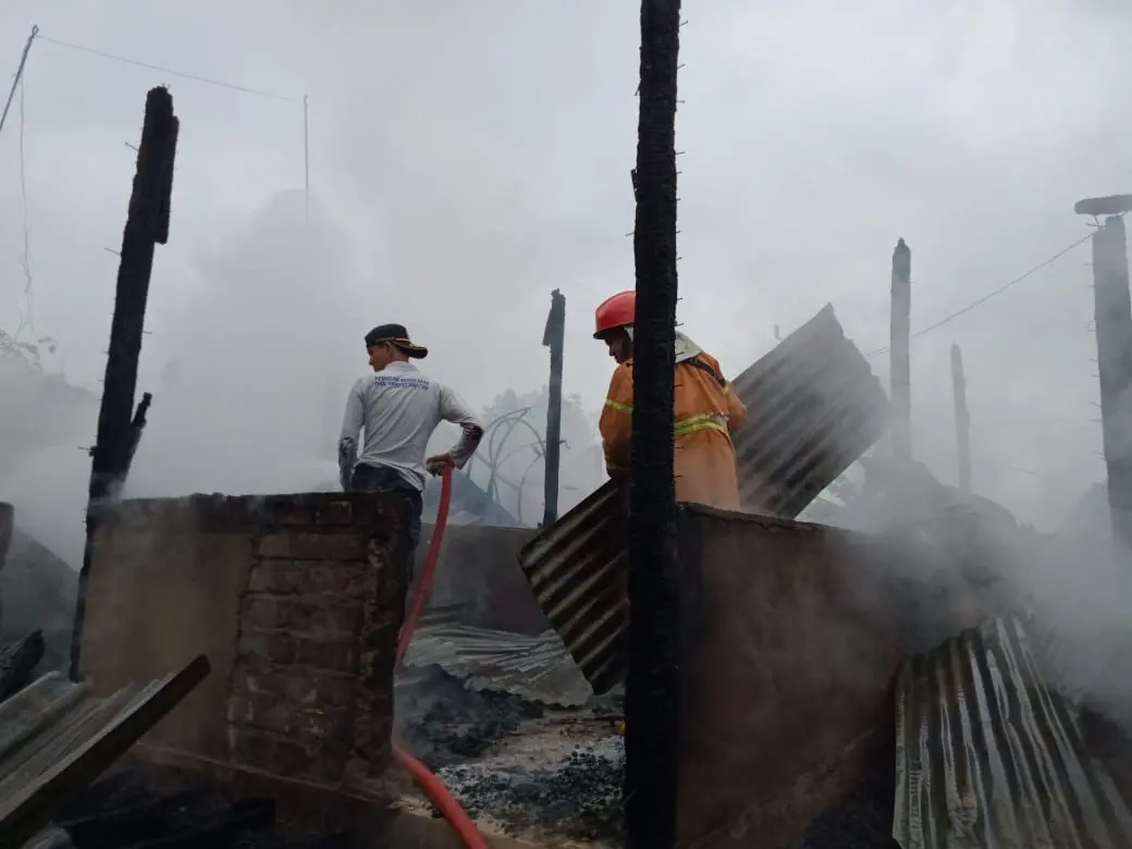 Sigap dan Tangguh, Tim Damkar dan BPPD Muba Berhasil Jinakkan Kobaran Api di Desa Epil