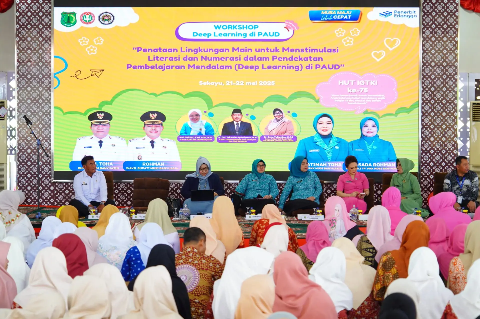 Ratusan Guru PAUD Muba Antusias Ikuti Workshop Deep Learning