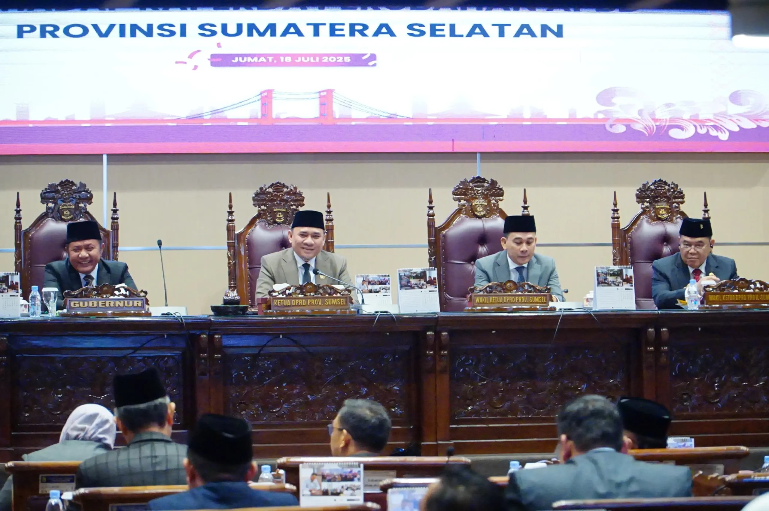 DPRD Sumsel Dengarkan Penjelasan Gubernur Terhadap APBD-P 2025