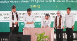 Tingkatkan Pengelolaan-Hilirisasi Sawit Berbasis Koperasi, PT Agrinas Palma Nusantara Bersinergi dengan Kemenkop
