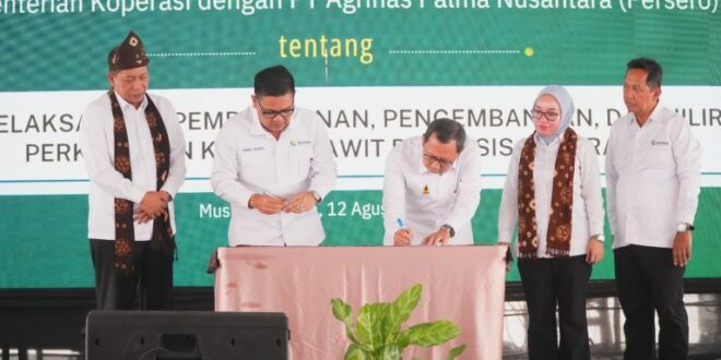 Tingkatkan Pengelolaan-Hilirisasi Sawit Berbasis Koperasi, PT Agrinas Palma Nusantara Bersinergi dengan Kemenkop