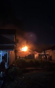 Rumah Lansia di Plaju Hangus Terbakar