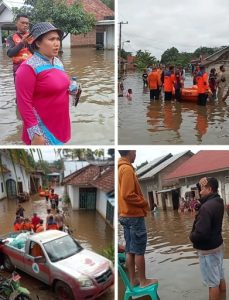 Banjir Melanda Desa Sumber Karya, Ratusan Rumah Terendam Air